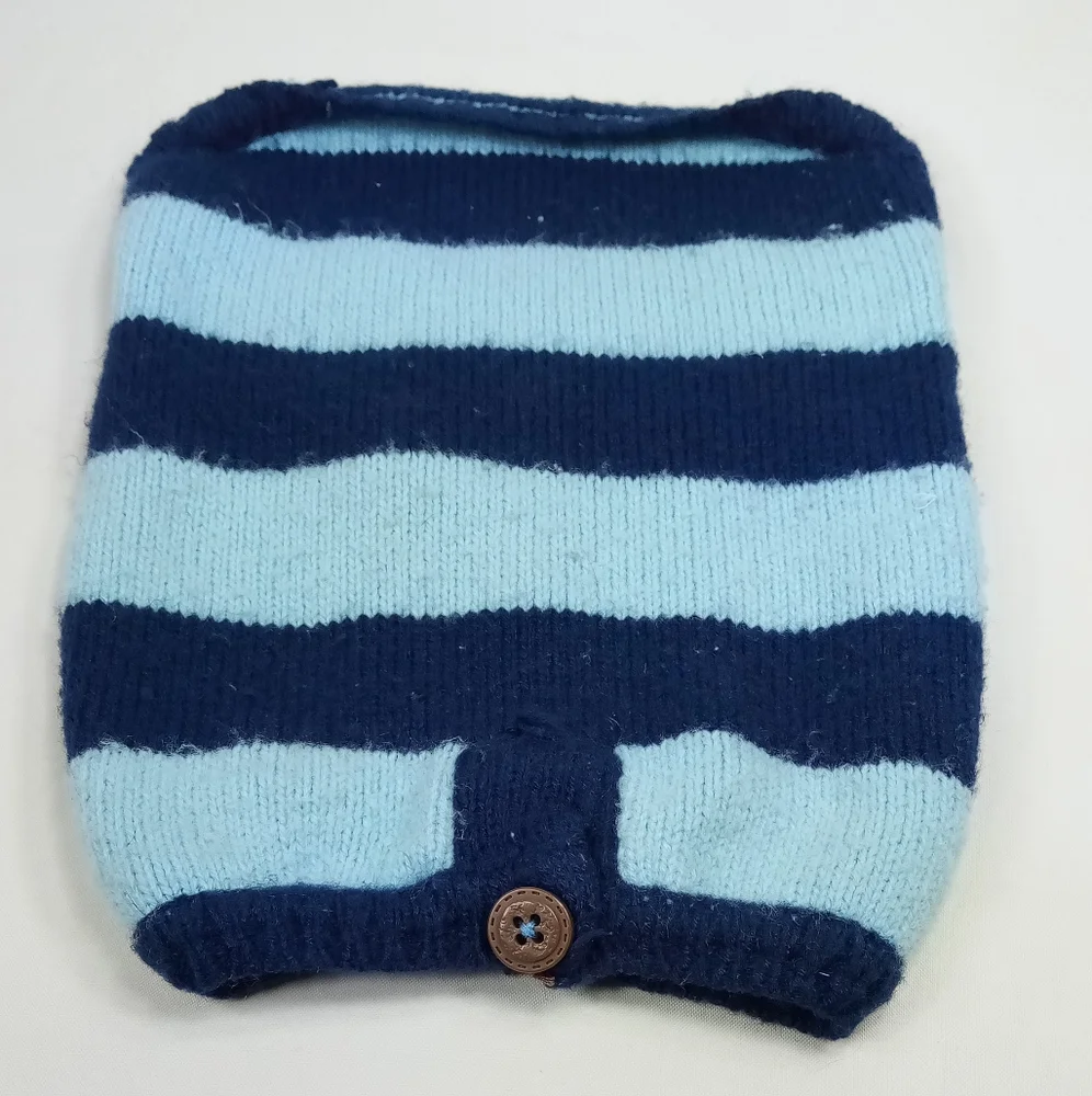 Navy Light Blue Dog Sweater Sz Small
